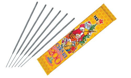  Бенгальские свечи 6 шт 200 мм в пакете  в Шадринске